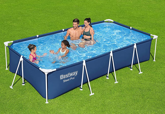 Set da piscina rettangolare Bestway Steel Pro da 13 piedi
