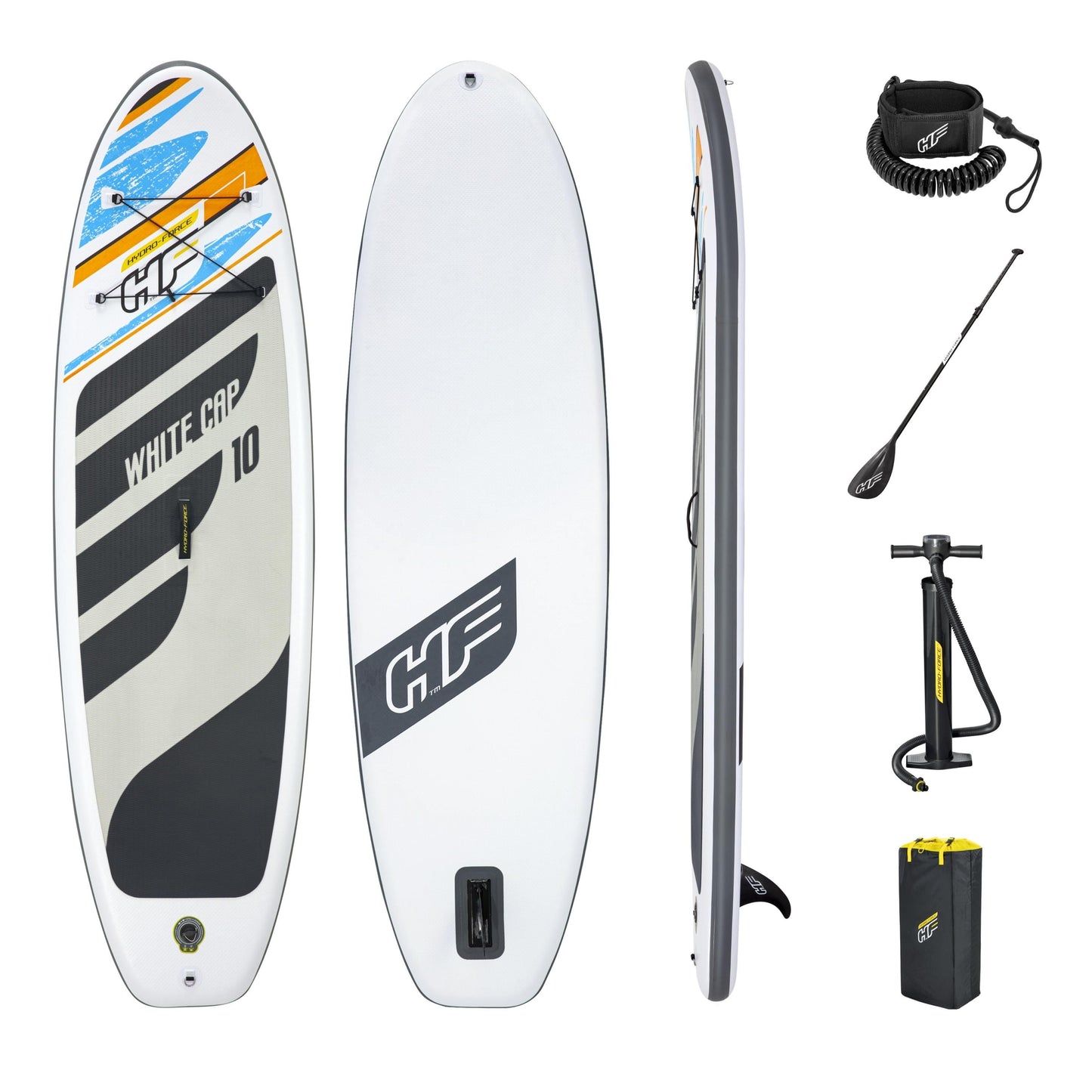 Bestway Hydro-Force White Cap 10 pies SUP inflable Stand Up Paddle Board revisión