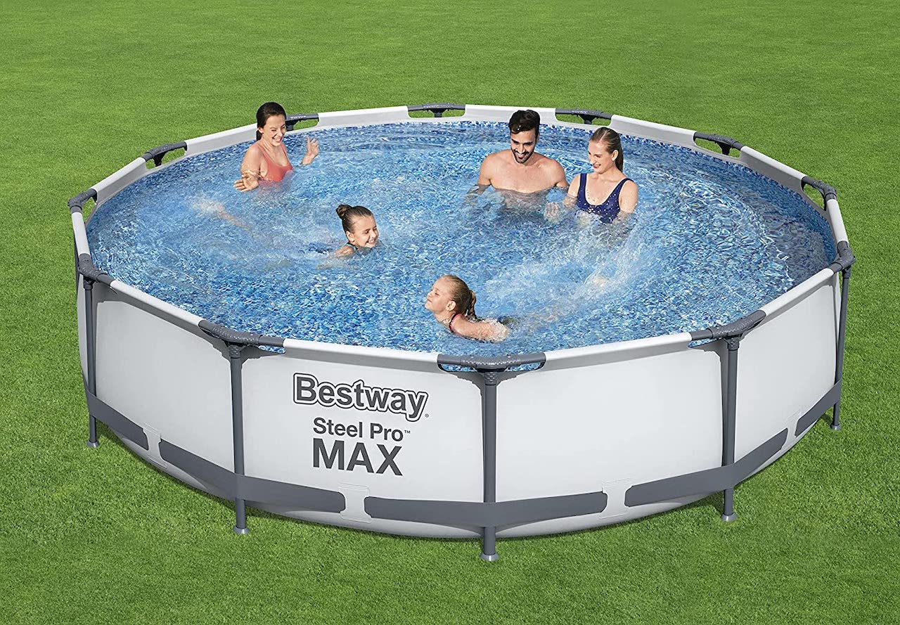 Testbericht zum Bestway Steel Pro MAX-Schwimmbecken Grau 12 Fuß