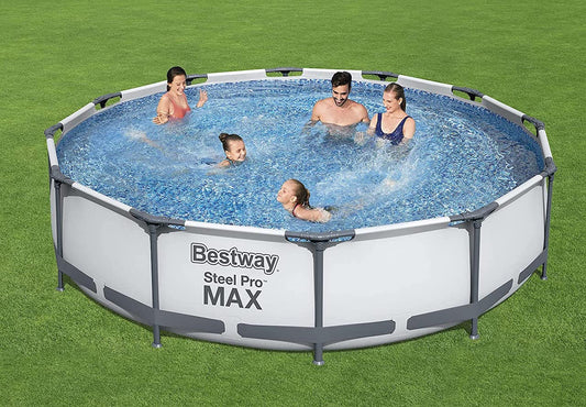 Reseña de la piscina Bestway Steel Pro MAX gris de 12 pies