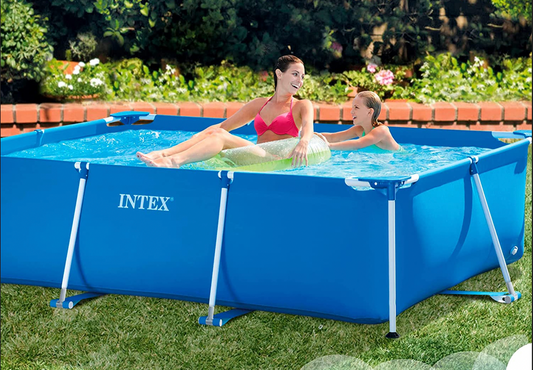 Intex 28270 rechthoekig zwembad, zonder filterpomp, 220 x 150 x 60 cm