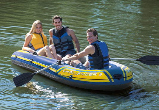 Intex Challenger 3 Inflatable Boat Set - 3 Person