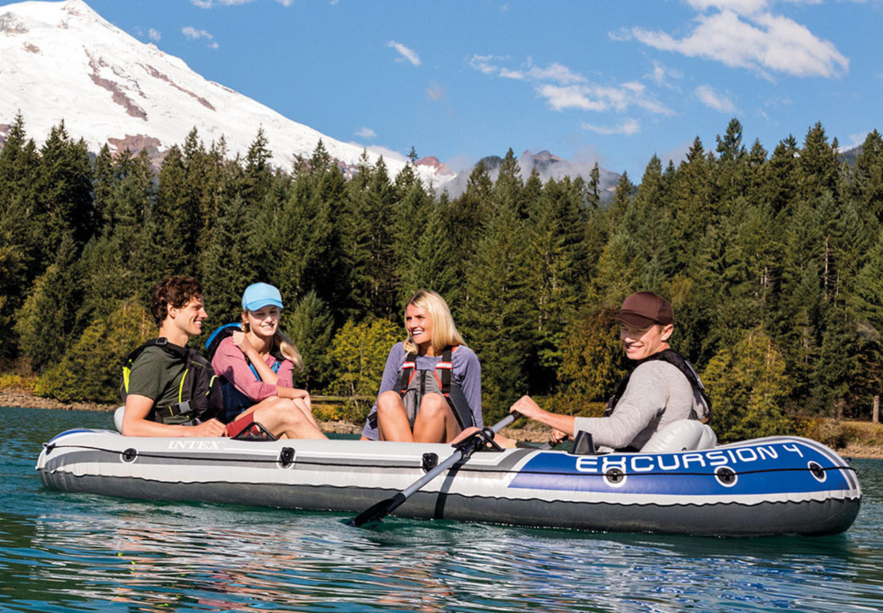 Intex Excursion 4 Inflatable Boat Set - 4 Person