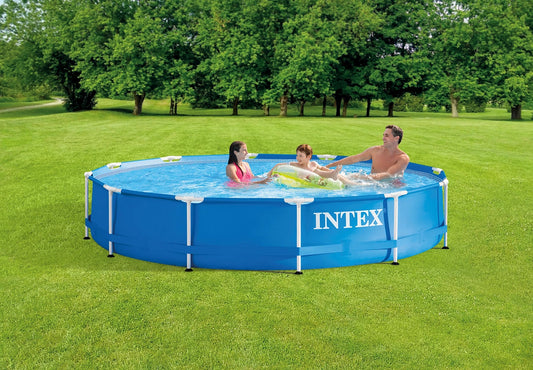 Intex Metal Frame Swimming Pool 12ft x 30in 28212 with filter pump
