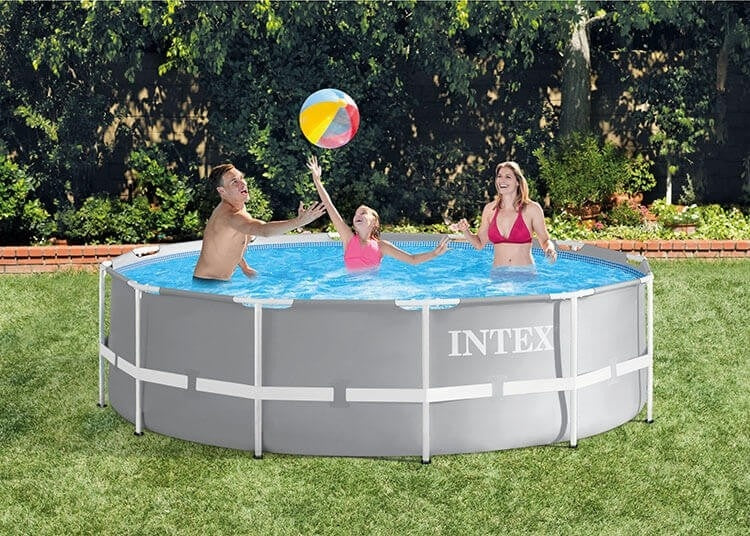 Intex Prism Metallrahmen runder Pool 12 Fuß x 30 Zoll ohne Pumpe – 26710NP